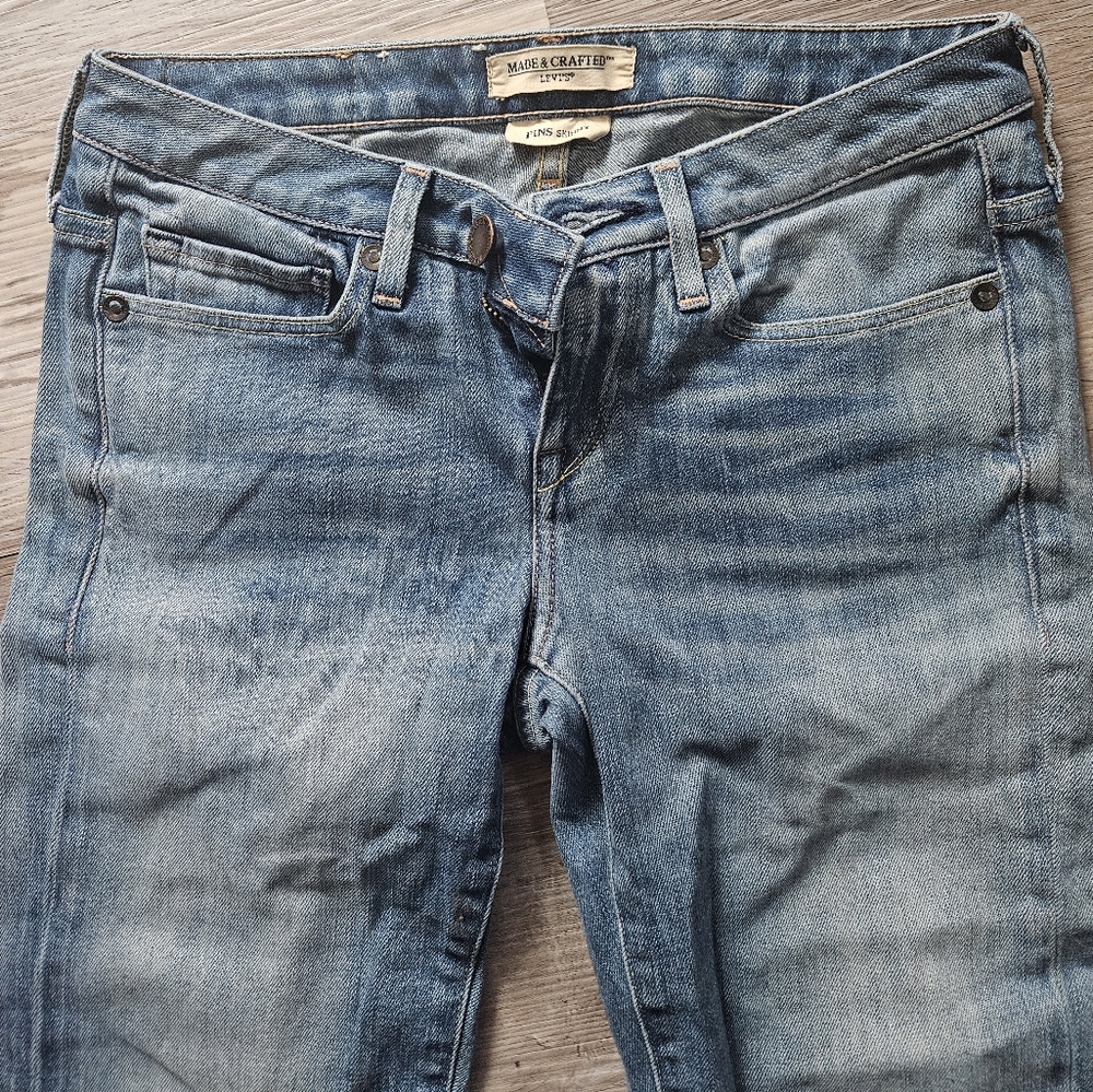 Levi's Made and Crafted Pins Skinny Jeans NWOT size 0/24
